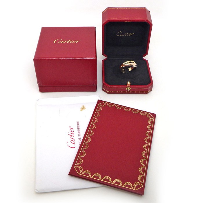 カルティエ Cartier リング トリニティ クラシック B4234267 スリーカラー K18PG K18WG K18YG 25.5号 / #67 【箱・保付き】 【中古】