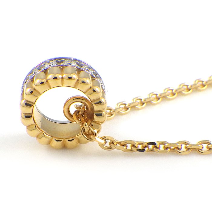 ブシュロン BOUCHERON ネックレス キャトル ラディアント ミニ JPN00649 13ポイント ダイヤモンド 計0.10ct K18YG K18WG 【中古】