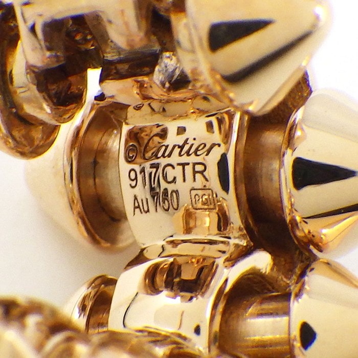 カルティエ Cartier ピアス クラッシュ B8301444 K18PG ※片方のみ