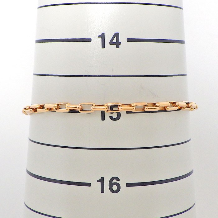 フレッド FRED ブレスレット フォース10 ミディアムモデル 0B0074-6B1110 MM フル パヴェ 34ポイント ダイヤモンド 0.25ct K18PG / #15 【中古】