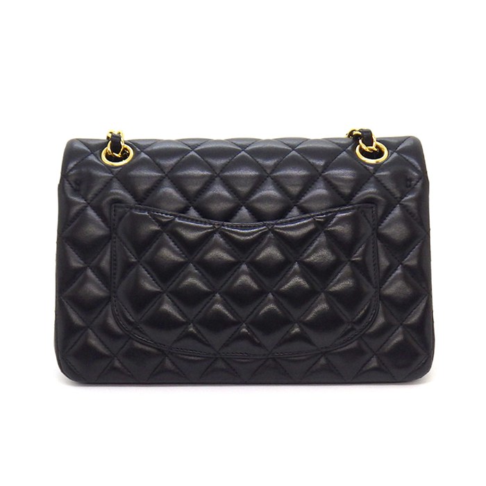 シャネル CHANEL ショルダーバッグ マトラッセ23 クラシック スモール A01113 2018年 ブラック ボルドー ラムスキン ゴールド金具 【中古】