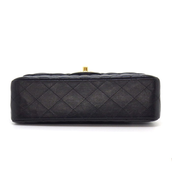 シャネル CHANEL ショルダーバッグ マトラッセ23 クラシック スモール A01113 2018年 ブラック ボルドー ラムスキン ゴールド金具 【中古】