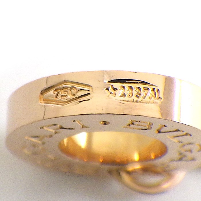 ブルガリ BVLGARI ネックレス B-zero1 ビーゼロワン スモール ラウンド ロゴ K18PG 【中古】