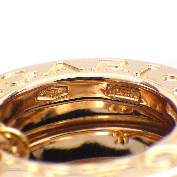 ブルガリ BVLGARI ネックレス B-zero1 ビーゼロワン スモール ラウンド ロゴ K18PG 【中古】
