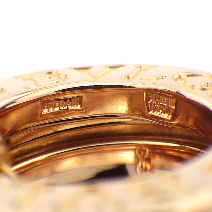 ブルガリ BVLGARI ネックレス B-zero1 ビーゼロワン スモール ラウンド ロゴ K18PG 【中古】
