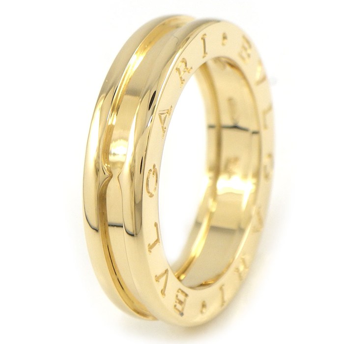 ブルガリ BVLGARI リング B-zero1 ビーゼロワン XS 336051 1バンド ロゴ K18YG 11.5号 / #52 【中古】