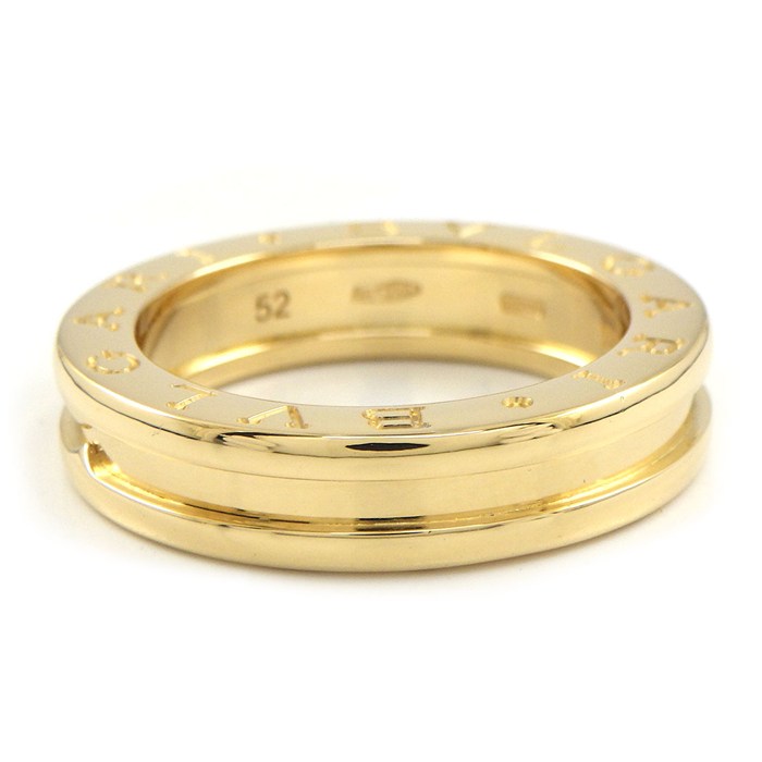 ブルガリ BVLGARI リング B-zero1 ビーゼロワン XS 336051 1バンド ロゴ K18YG 11.5号 / #52 【中古】