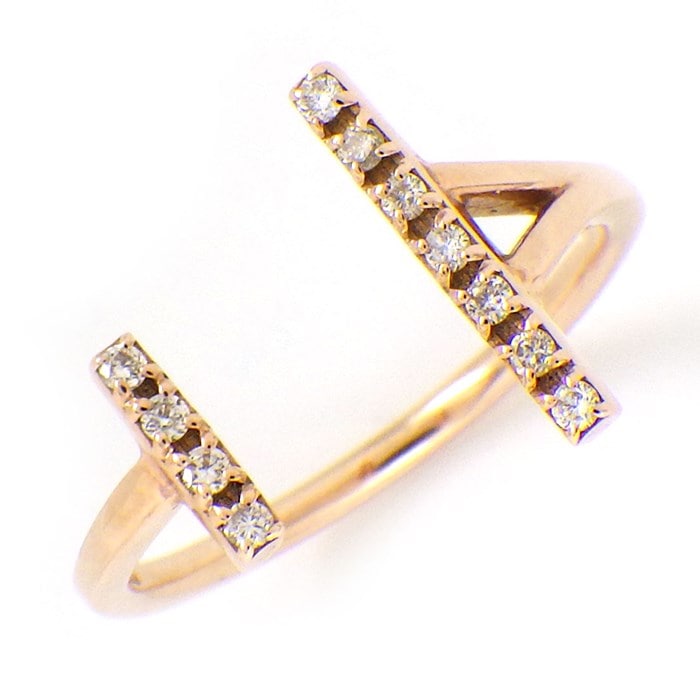 K10PG ダイヤモンド リング 0.07CT 