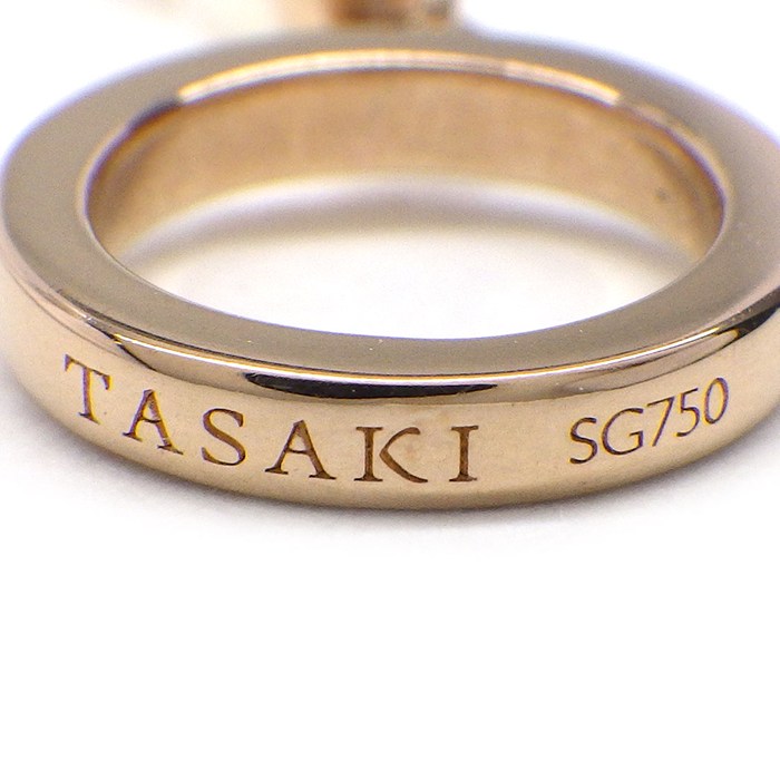 タサキ 田崎真珠 TASAKI ブレスレット プチパール BL-0679-18KSG クラスプモチーフ アコヤ真珠 4.0mm珠 淡水真珠 2.5mm珠 K18SG 【中古】