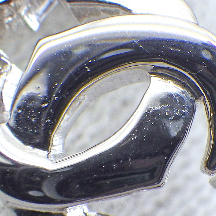 カルティエ Cartier リング アントルラセ C2 2C ロゴ ダイヤモンド K18WG 12号 / #53 【中古】