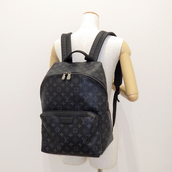 ルイ・ヴィトン LOUIS VUITTON バックパック・リュック アポロ M43186 ブラック モノグラムエクリプスキャンバス レザー 【中古】