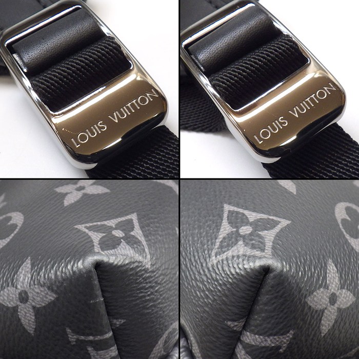 ルイ・ヴィトン LOUIS VUITTON バックパック・リュック アポロ M43186 ブラック モノグラムエクリプスキャンバス レザー 【中古】