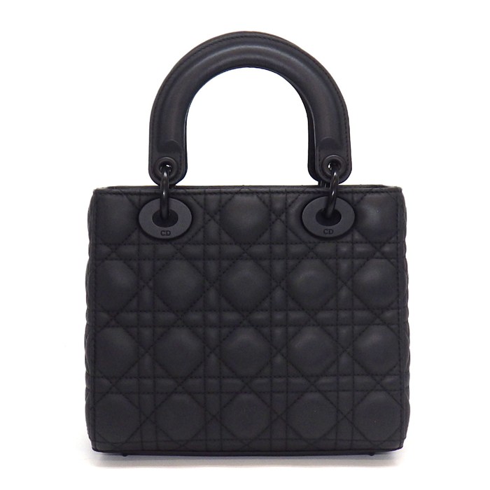 ディオール Dior ハンドバッグ レディディオール My ABCDior スモール M0538SLOI ブラック カナージュウルトラマットカーフスキン 【中古】