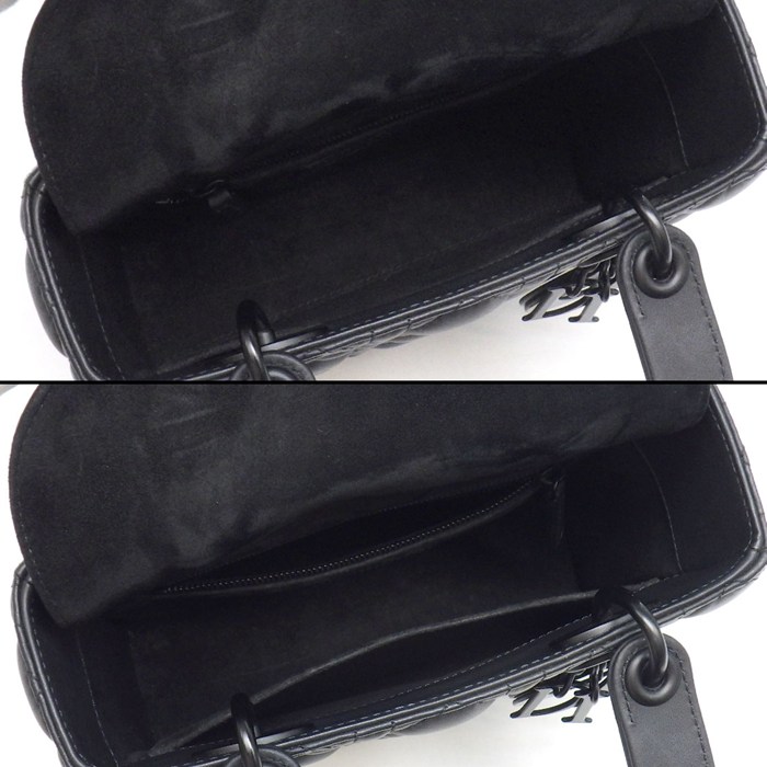 ディオール Dior ハンドバッグ レディディオール My ABCDior スモール M0538SLOI ブラック カナージュウルトラマットカーフスキン 【中古】