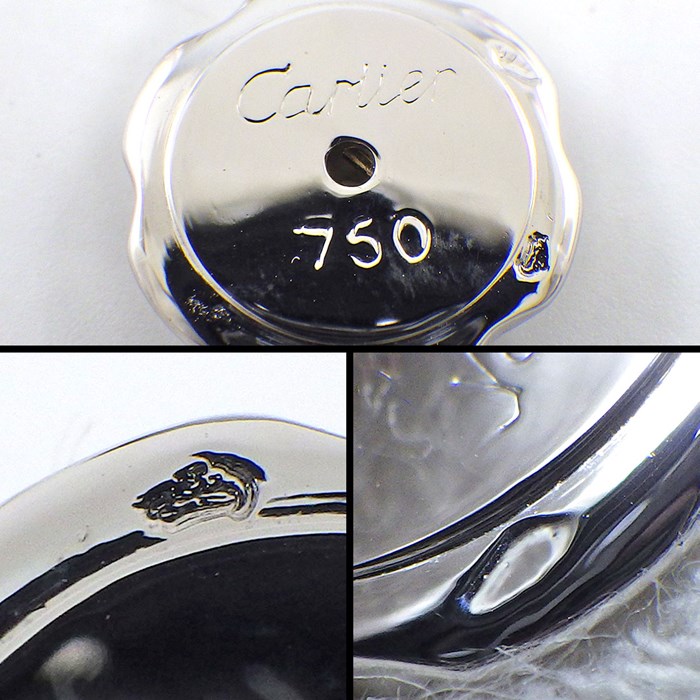 カルティエ Cartier ピンブローチ パンテール パンサー モチーフ 2ポイント エメラルド 1ポイント オニキス K18WG 【中古】