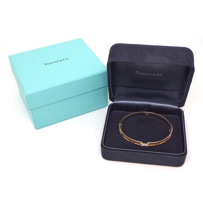 ティファニー Tiffany & Co. ブレスレット アトラス 3ポイント ダイヤモンド K18PG 【中古】