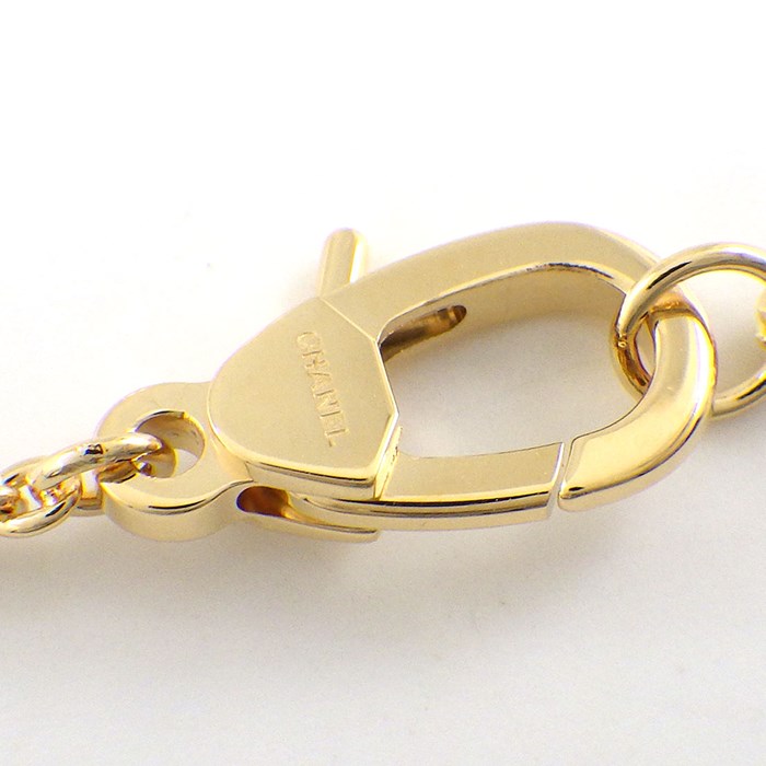 シャネル CHANEL ネックレス ココ クラッシュ J12103 2ポイント ダイヤモンド 計約0.16ct K18YG 【箱・保付き】 【中古】