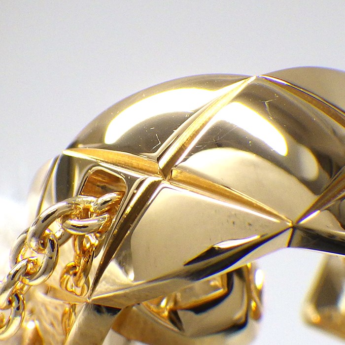 シャネル CHANEL ネックレス ココ クラッシュ J12103 2ポイント ダイヤモンド 計約0.16ct K18YG 【箱・保付き】 【中古】