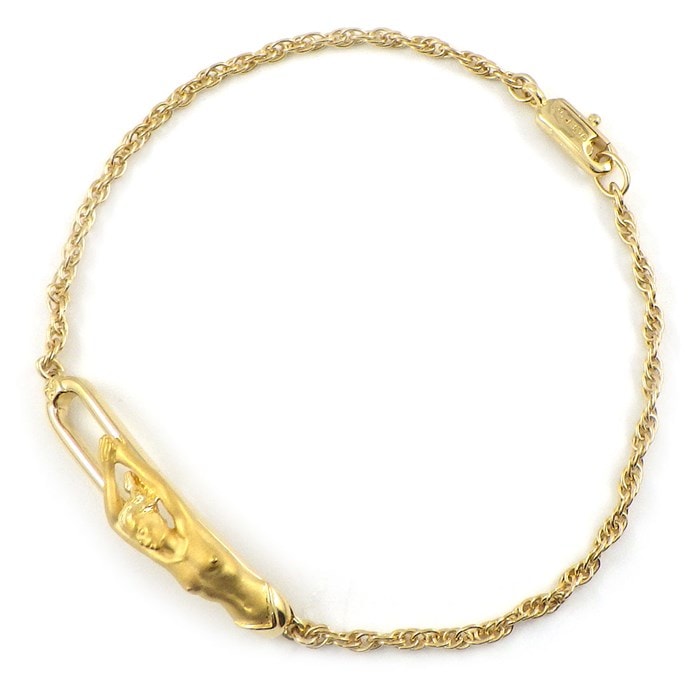 カレライカレラ Carrera y Carrera ブレスレット 女性 マーメイド 人魚 女神 モチーフ K18YG 【中古】