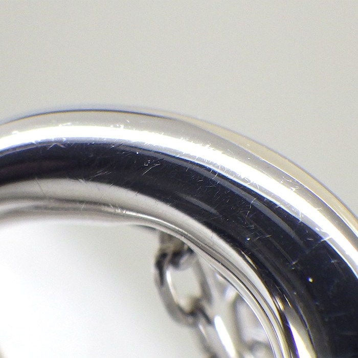  ミキモト MIKIMOTO ネックレス ハート 1ポイント パール 4.5mm珠 K18WG 【中古】