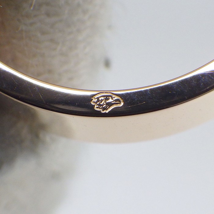 エルメス HERMES リング コリエドシアン PM ピラミッド スタッズ パヴェ 48ポイント ダイヤモンド 計0.19ct K18PG 12号 / #52 【中古】