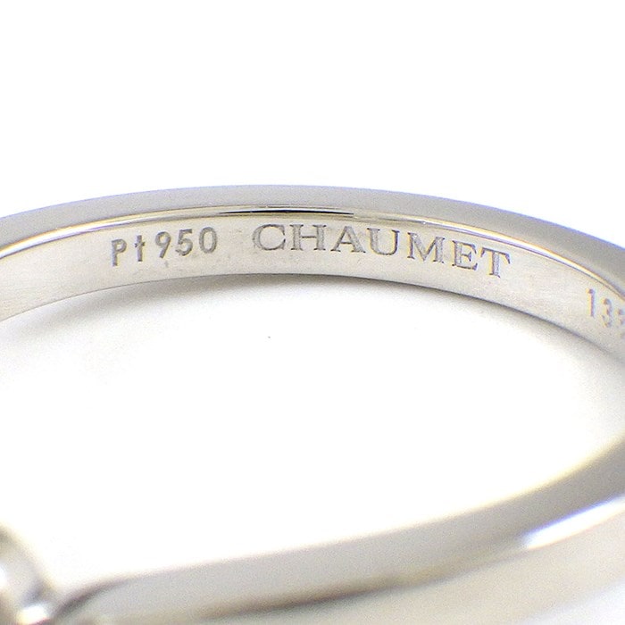 ショーメ Chaumet リング ジョゼフィーヌ エグレット ペアシェイプ ドロップ V 2ポイント ダイヤモンド PT950 10.5号 / #51 【中古】