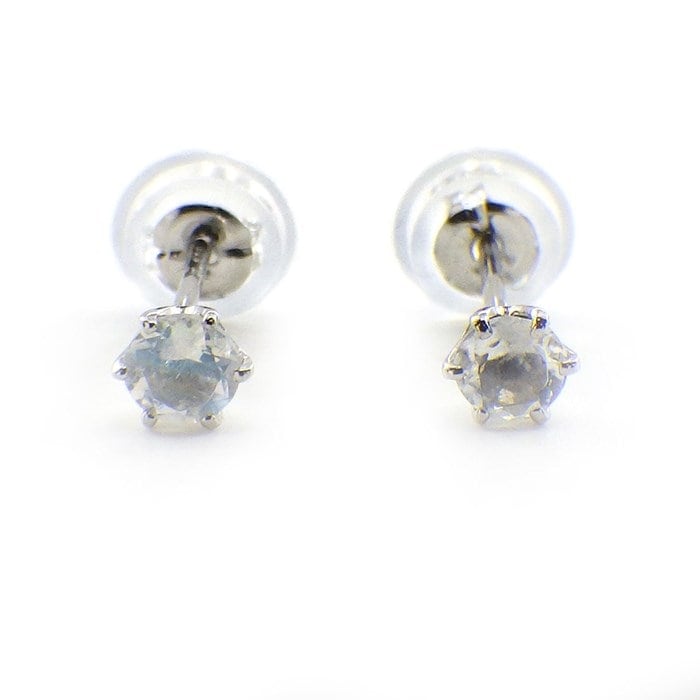 【ムーンストーン】 ピアス ソリティア ソリテール 6月 誕生石 ムーンストーン PT900