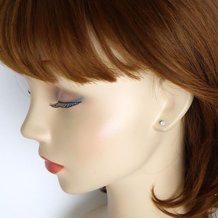 【ムーンストーン】 ピアス ソリティア ソリテール 6月 誕生石 ムーンストーン PT900