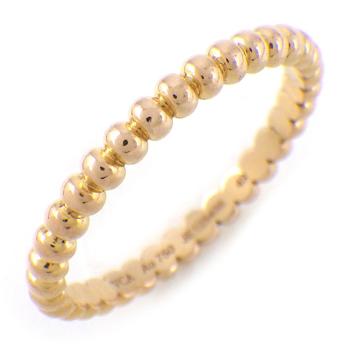 ヴァンクリーフ＆アーペル Van Cleef & Arpels リング ペルレ ゴールドパール スモール VCARPJMF49 K18PG 8.5号 / #49 【中古】