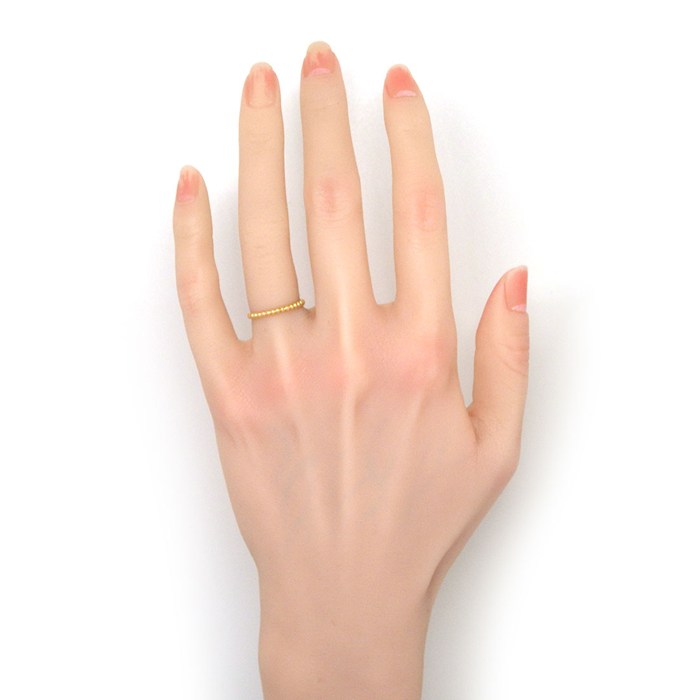 ヴァンクリーフ＆アーペル Van Cleef & Arpels リング ペルレ ゴールドパール スモール VCARPJMF49 K18PG 8.5号 / #49 【中古】