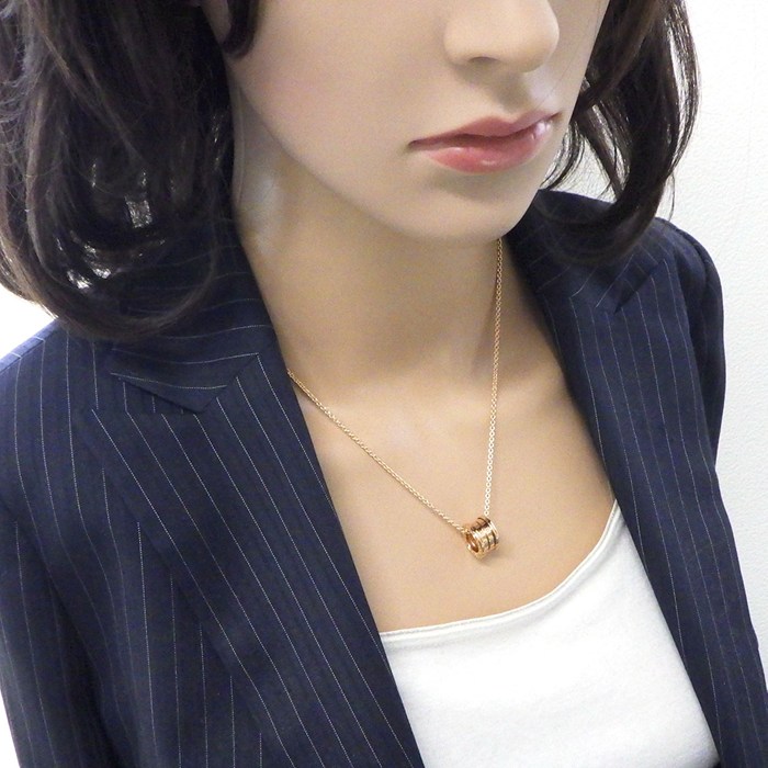 ブルガリ BVLGARI ネックレス B-zero1 ビーゼロワン 335924 K18PG 【中古】