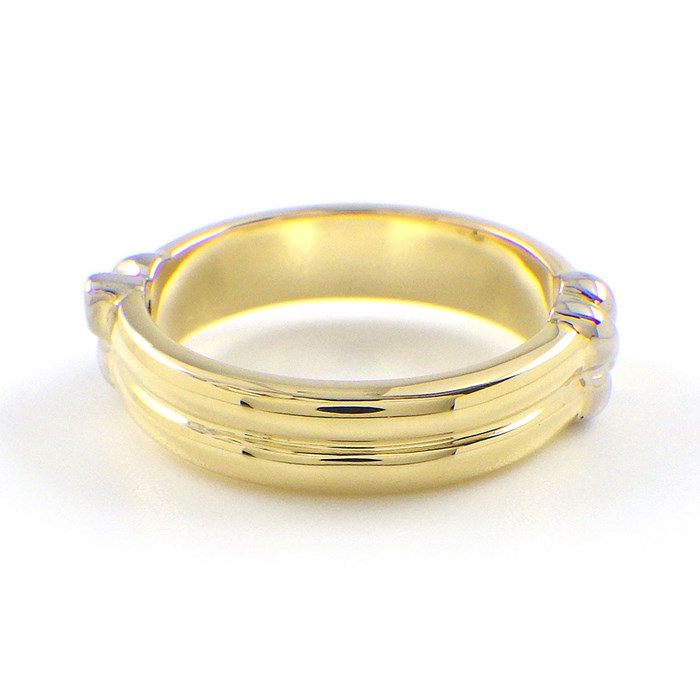 ティファニー Tiffany & Co. リング シグネチャー X クロス 1ポイント ルビー 1ポイント サファイア K18YG K18WG 14号 【中古】