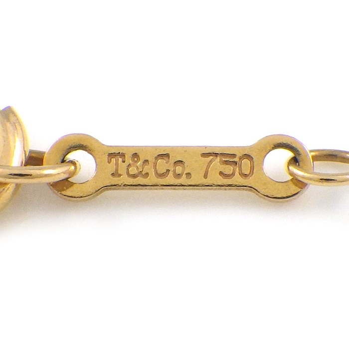 ティファニー Tiffany & Co. ネックレス グラフィティ ラブ スモール 60021408 オンライン 一部店舗限定 ダイヤモンド 計0.15ct K18PG 【中古】