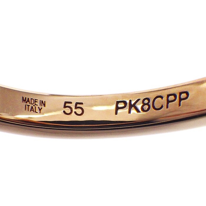 【ブルガリ BVLGARI】リング ジェラーティ ピンク オパール ダイヤモンド K18PG 14号 / #55