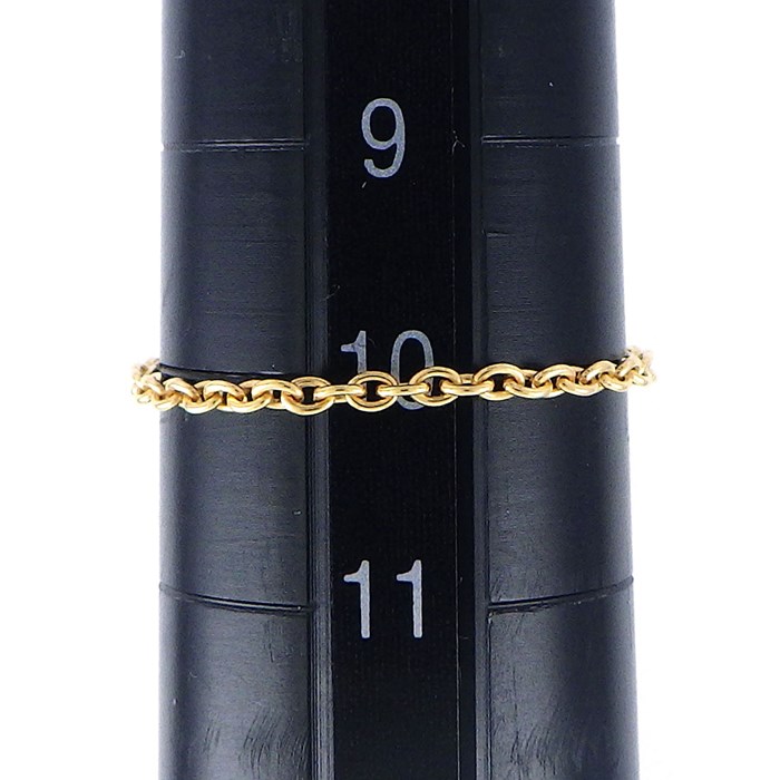 クリスチャンディオール Christian Dior チェーン リング ミミローズ JMRO95001_0000 1ポイント ダイヤモンド 0.04ct K18YG 10号 / #51 【中古】