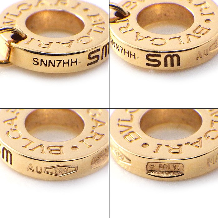 ブルガリ BVLGARI ブレスレット ディーヴァ ドリーム ダブル チェーン 二連 扇 モチーフ ホワイト シェル K18PG 白 / #SM 【箱・保付き】 【中古】