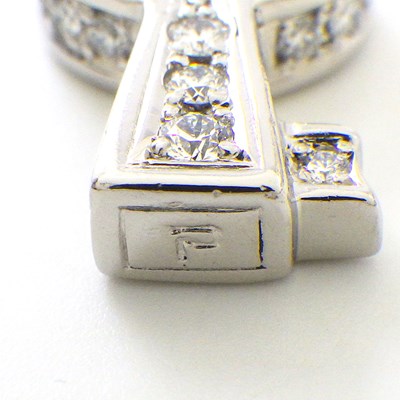 ポーラ POLA ネックレス キーモチーフ パヴェ ダイヤモンド 計0.244ct PT900 【中古】