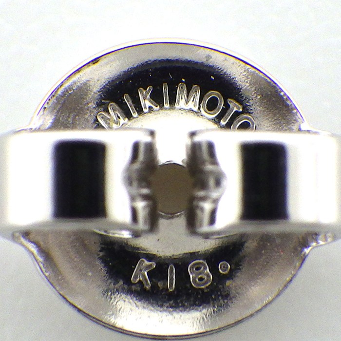 ミキモト MIKIMOTO ピアス PE-1775PU アコヤ真珠 3.5mm珠 K18WG 【中古】