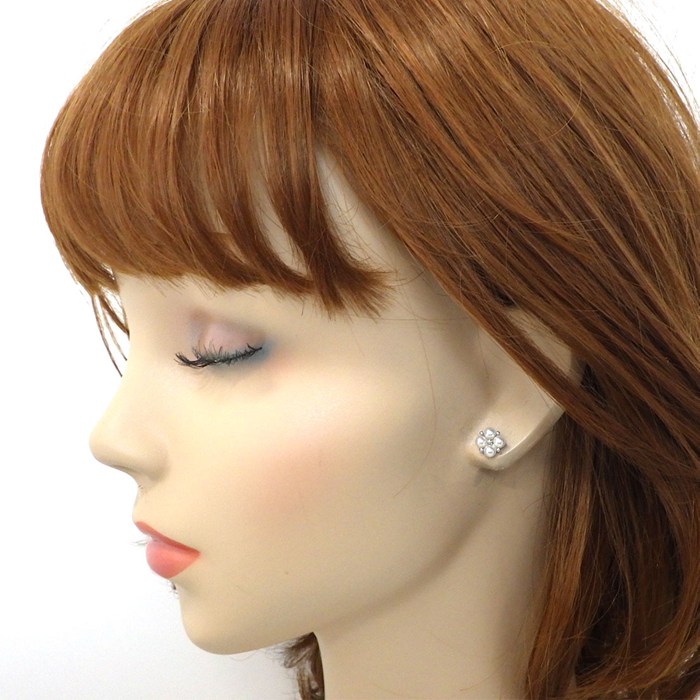 ミキモト MIKIMOTO ピアス PE-1775PU アコヤ真珠 3.5mm珠 K18WG 【中古】