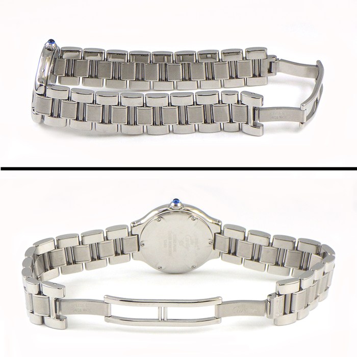 カルティエ Cartier 腕時計 マスト21 W10109T2 サンレイ シルバー文字盤 ローマンインデックス SS クオーツアナログ 【中古】