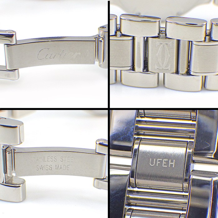 カルティエ Cartier 腕時計 マスト21 W10109T2 サンレイ シルバー文字盤 ローマンインデックス SS クオーツアナログ 【中古】