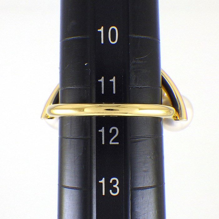 タサキ 田崎真珠 TASAKI リング デインジャー クロウ R-4849-18KYG パール K18YG 11.5号 【箱・保付き】 【中古】