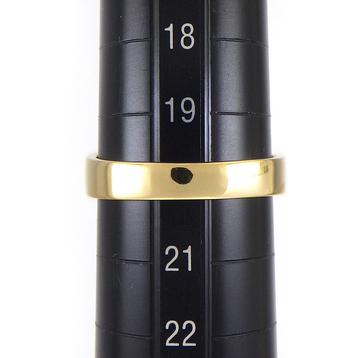 リング スクエア ファセット K18YG 20号