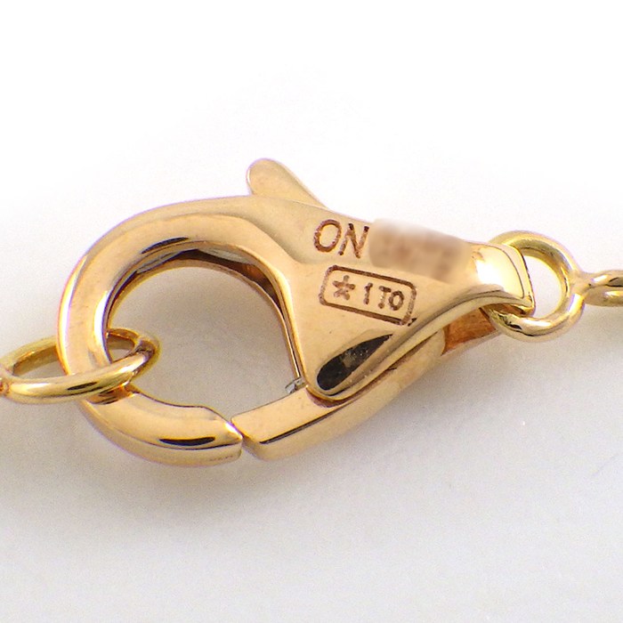 カルティエ Cartier ネックレス ヒンドゥ B3041700 ロータス スイレン 4ポイント ダイヤモンド K18PG 【中古】
