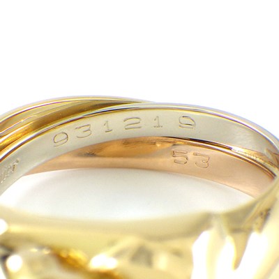 カルティエ Cartier リング パンテール パンサーモチーフ スリーカラー エメラルド オニキス K18PG K18WG K18YG 12.5号 / #53 【中古】