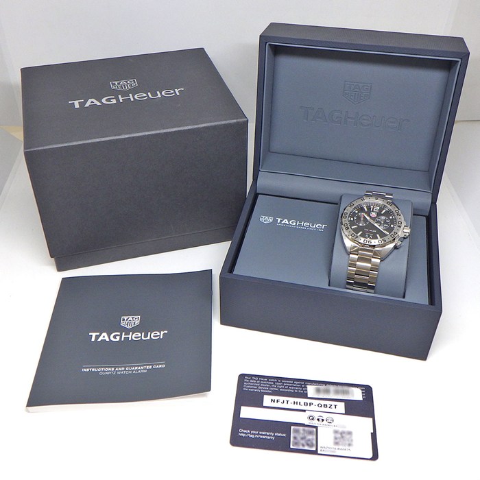 タグ・ホイヤー TAG Heuer 腕時計 フォーミュラ1 WAZ111A.BA0875 ブラック文字盤 デイト 夜光針/インデックス スモールセコンド アラーム SS クオーツアナログ 【箱・保付き】 【中古】