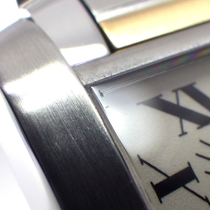 カルティエ Cartier 腕時計 タンクフランセーズ MM W51012Q4 ローマ数字インデックス スクエア ホワイト文字盤 白 デイト K18YG SS クオーツアナログ 【中古】 カルティエ Cartier 腕時計 タンクフランセーズ MM W51012Q4 ローマ