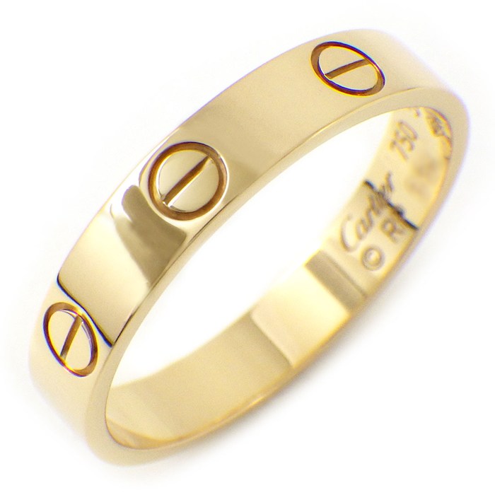 カルティエ Cartier リング ラブ スモールモデル SM B4085056 K18YG 15.5号 / #56 【中古】