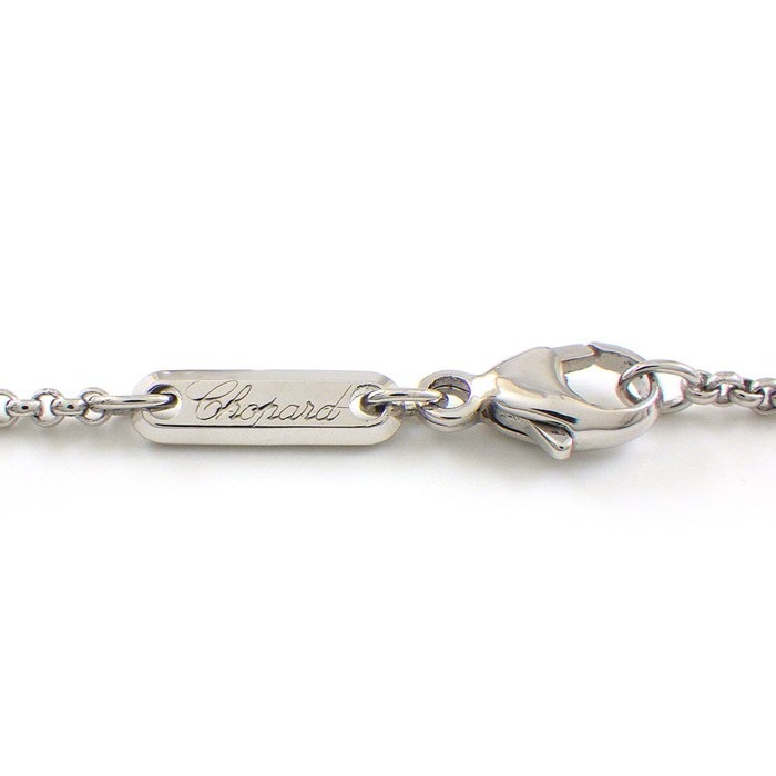 ショパール Chopard ネックレス ハッピーダイヤモンド サッカーボール 79/4656 2002年 ワールドカップ 記念 限定モデル ムービング 1ポイント ダイヤモンド K18WG 【中古】