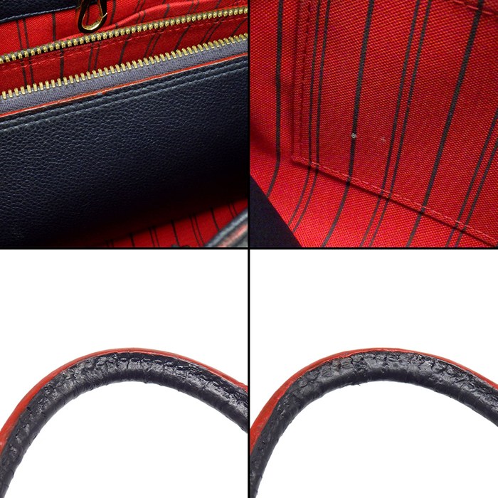 ルイ・ヴィトン LOUIS VUITTON ハンドバッグ モンテーニュ BB M42747 2017年 マリーヌルージュ モノグラムアンプラントレザー 【中古】